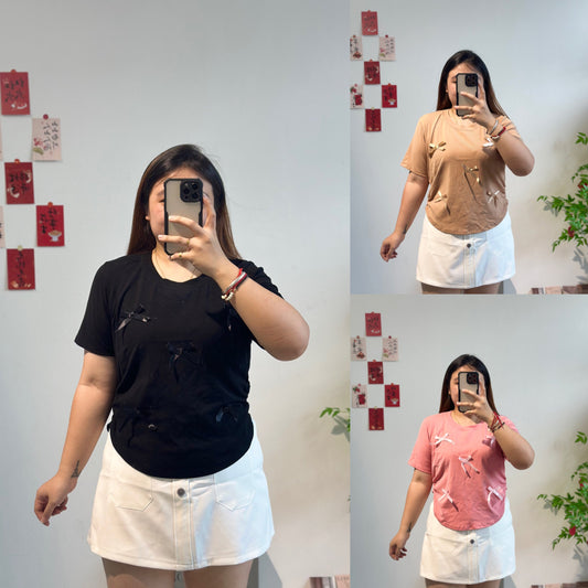 可爱风蝴蝶结上衣 #TC128