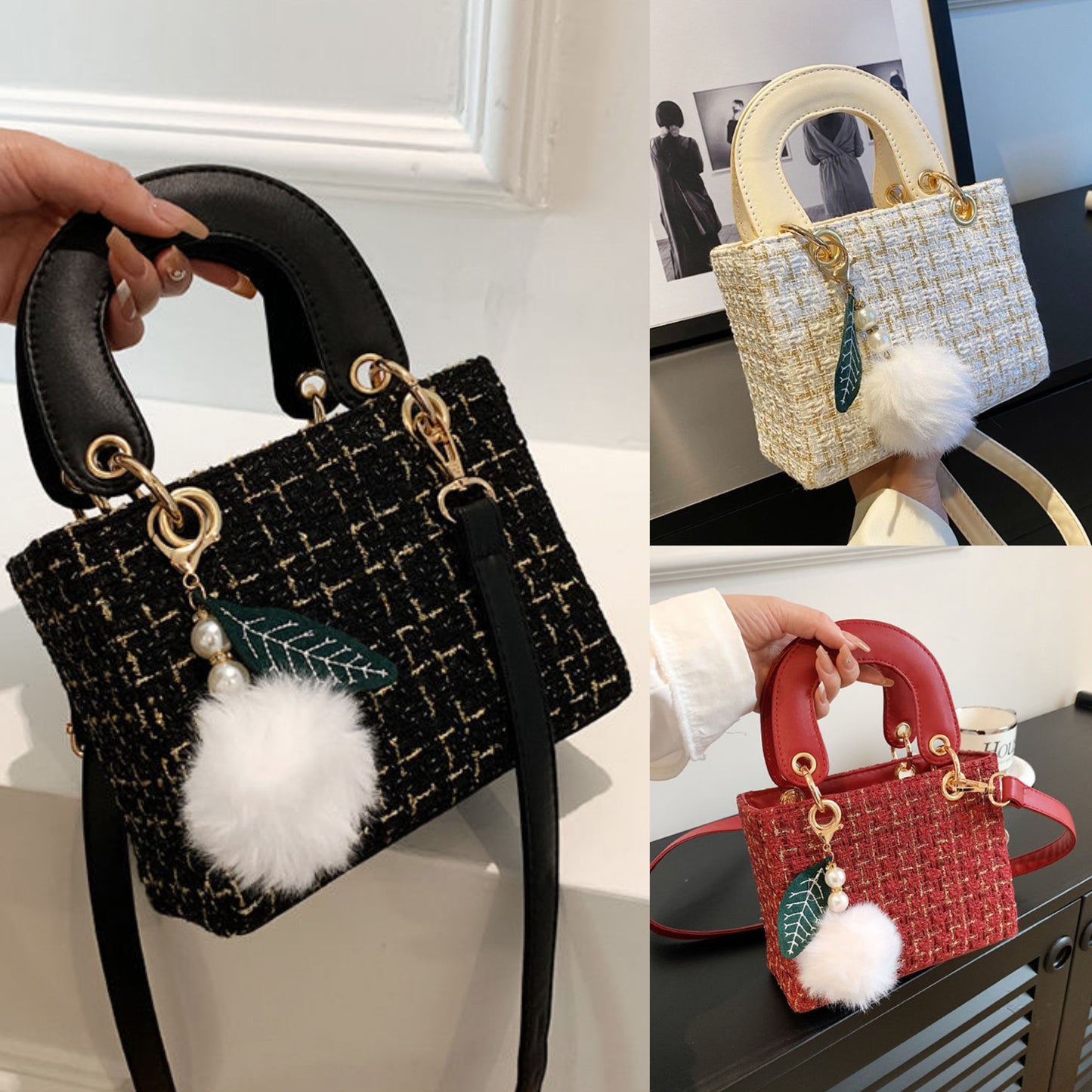 小香风戴妃包 #B10