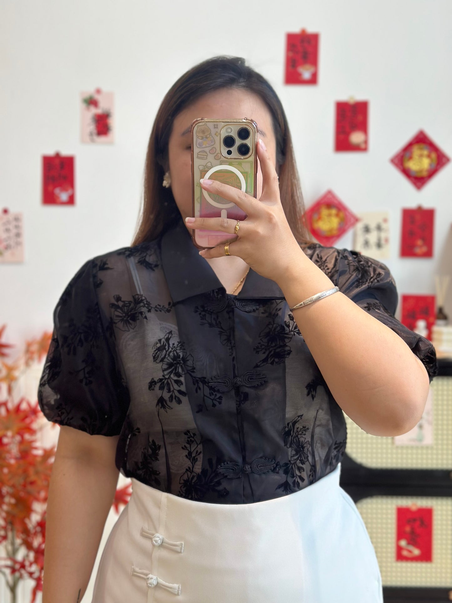 新中式蕾丝上衣 #TC309