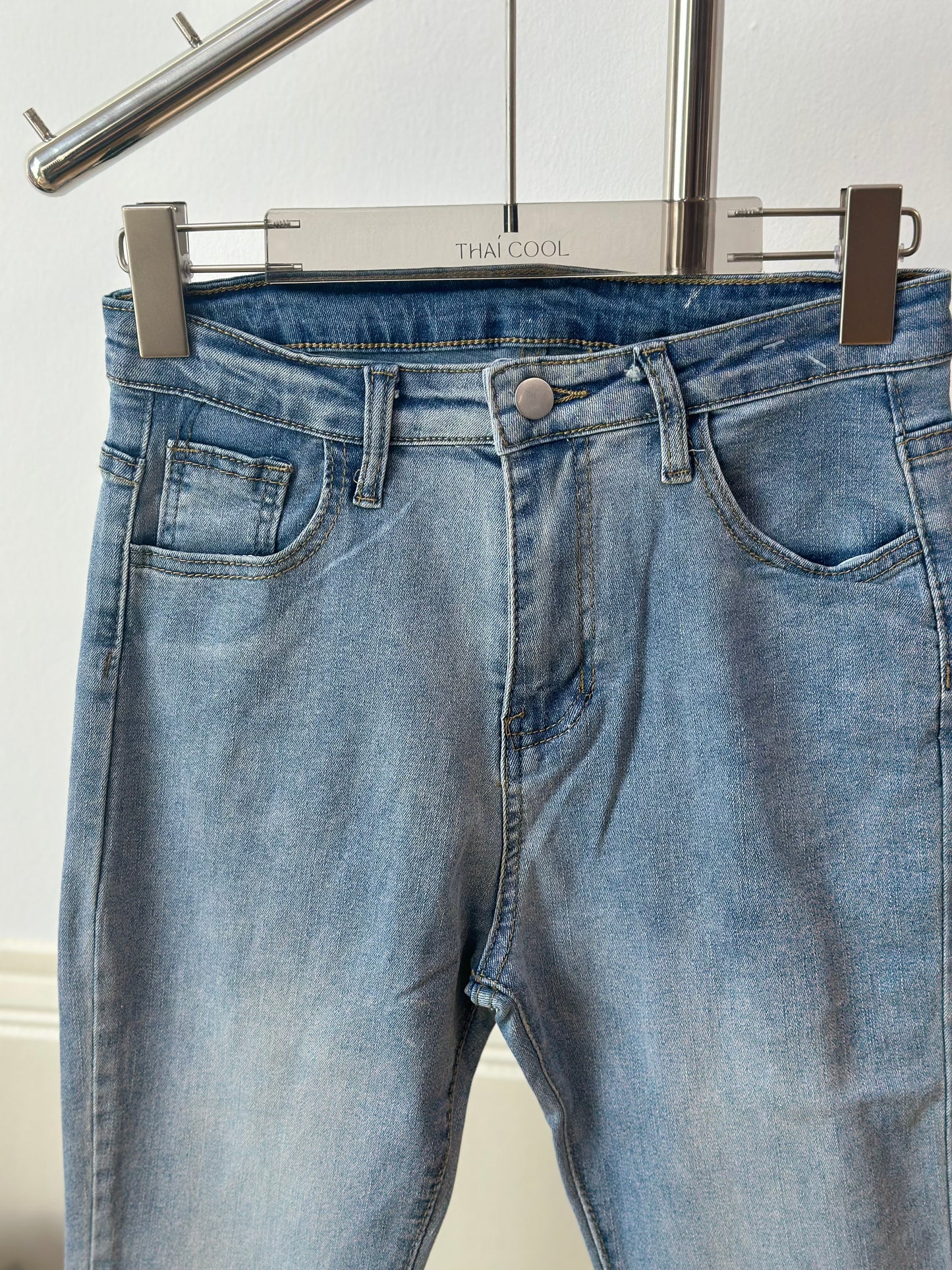 高腰喇叭牛仔裤 #TC292