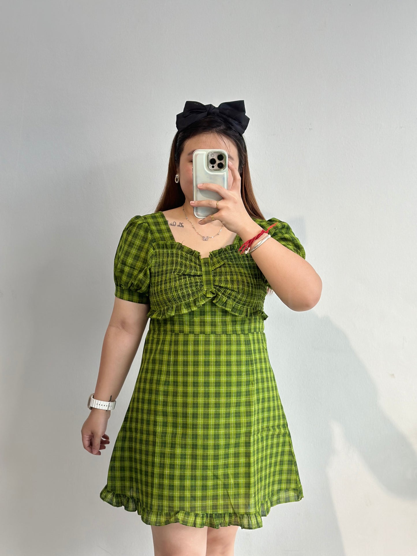 经典格纹连衣裙 #ZB44