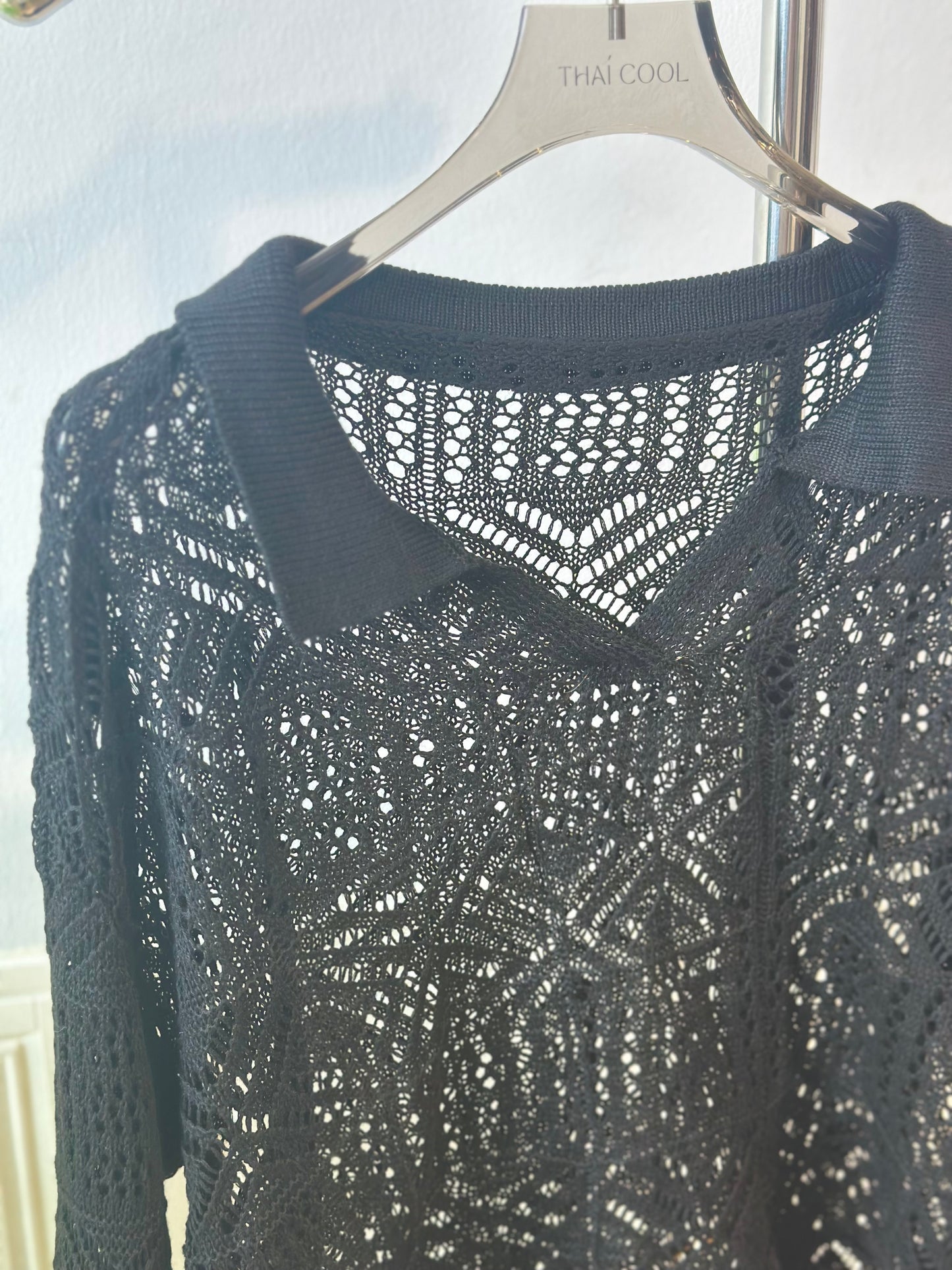 韩系镂空针织上衣 #TC266