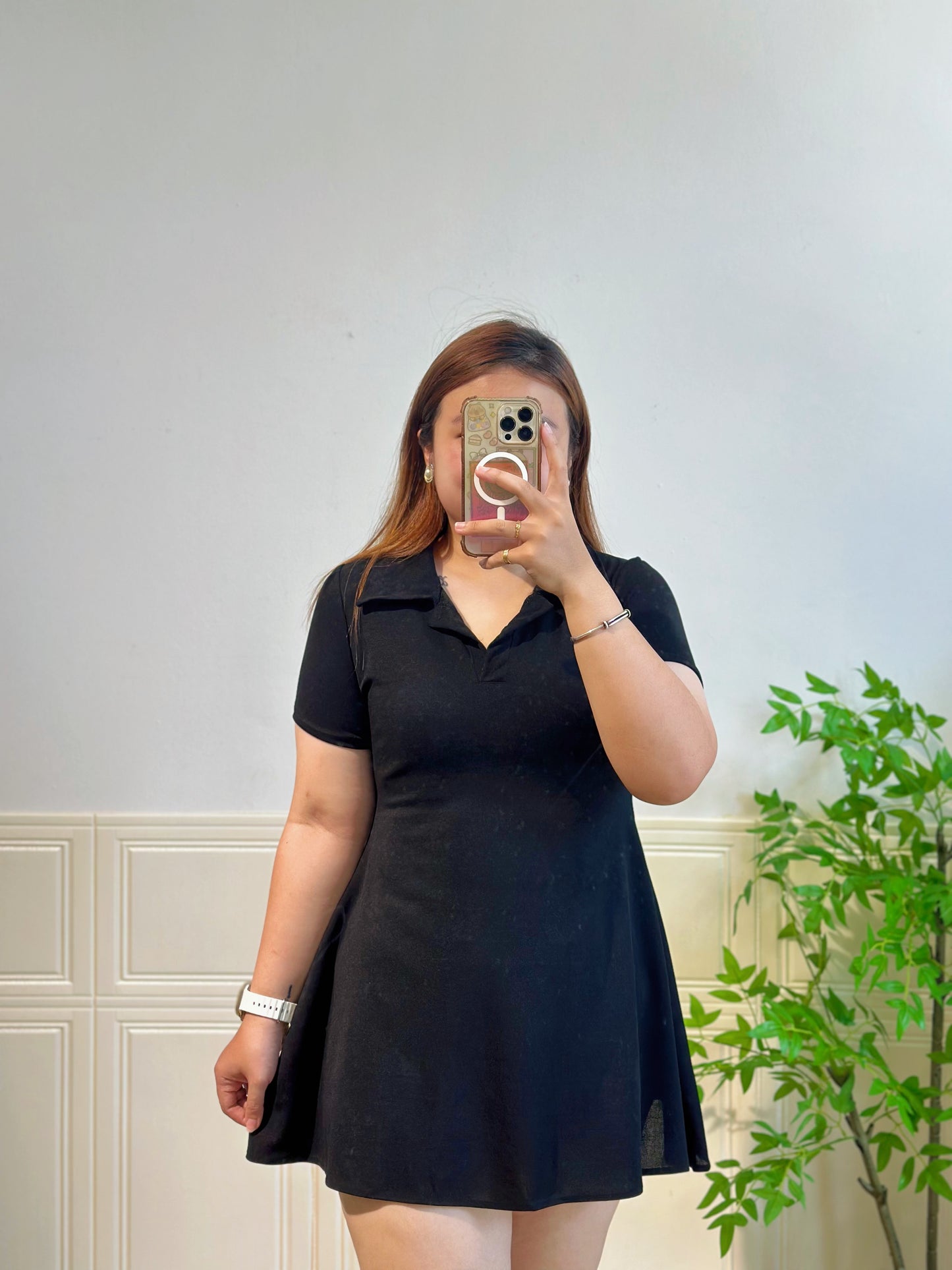 POLO领收腰连身裙#TC255