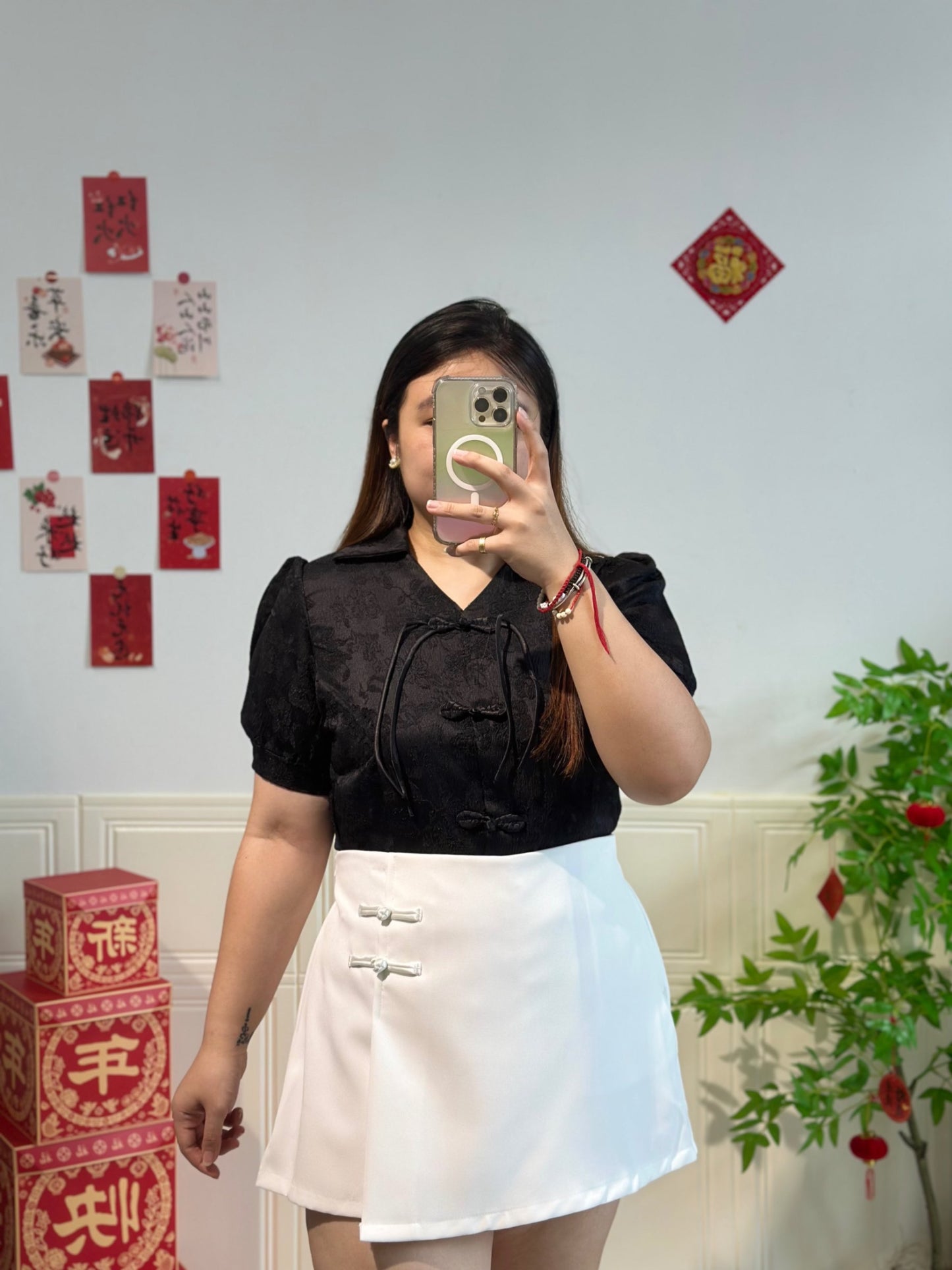 Talents大码盘扣裤裙 #TP09