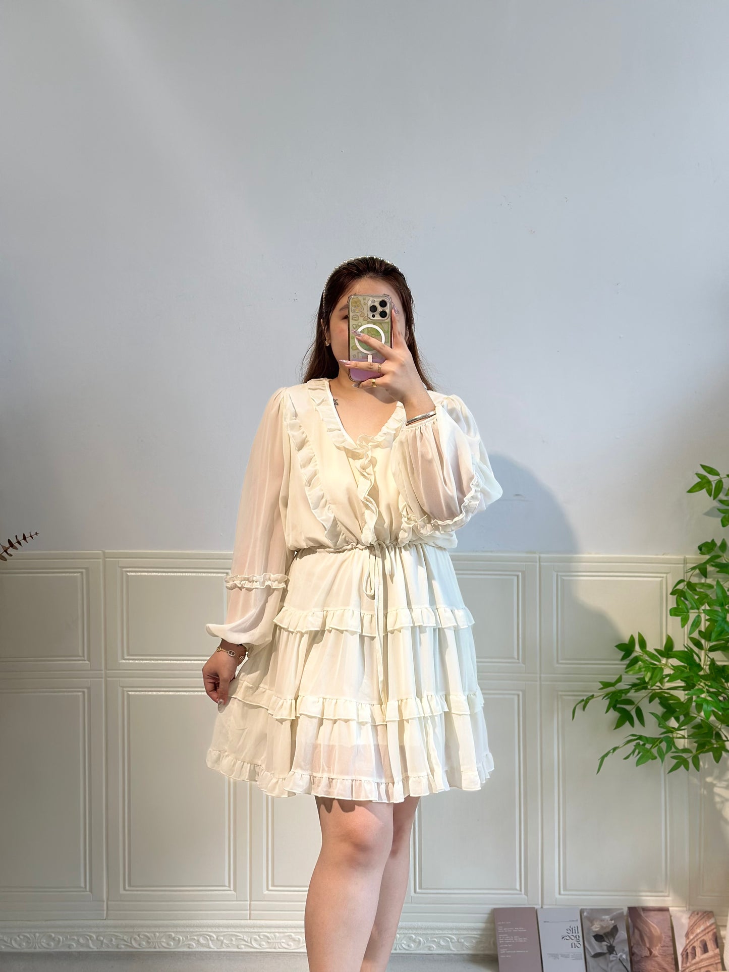 韩系度假风蛋糕连身裙 #TC238