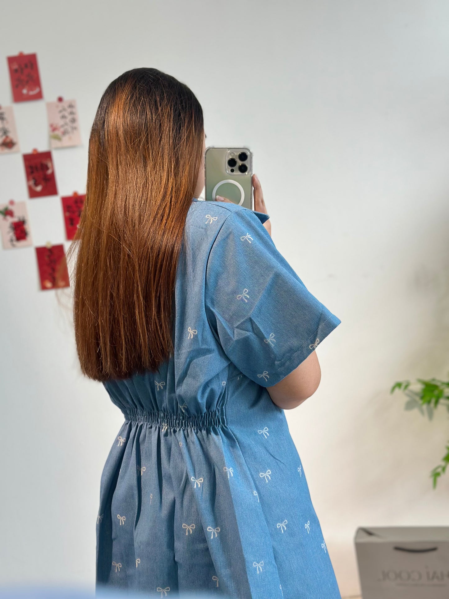 牛仔拉链连衣裙 #TC112