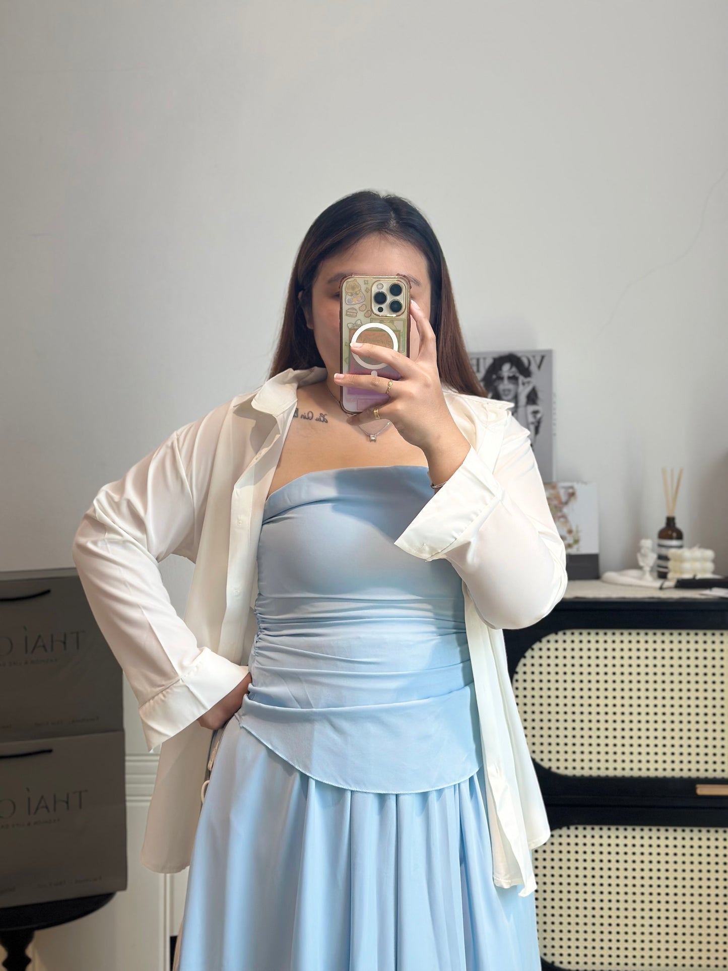 韩系气质抹胸套装 #TC296