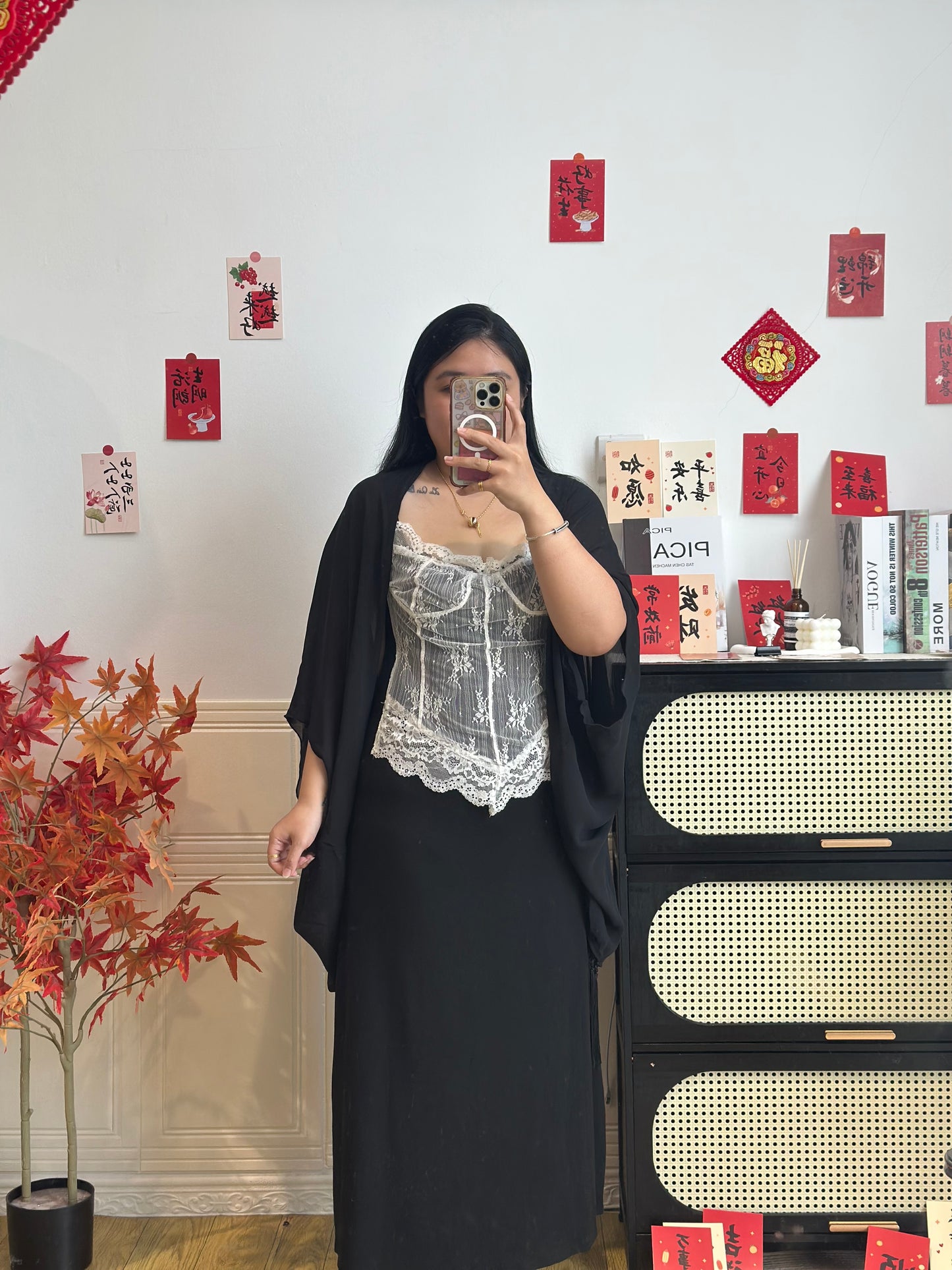 法式蕾丝纯欲套装 #TC320