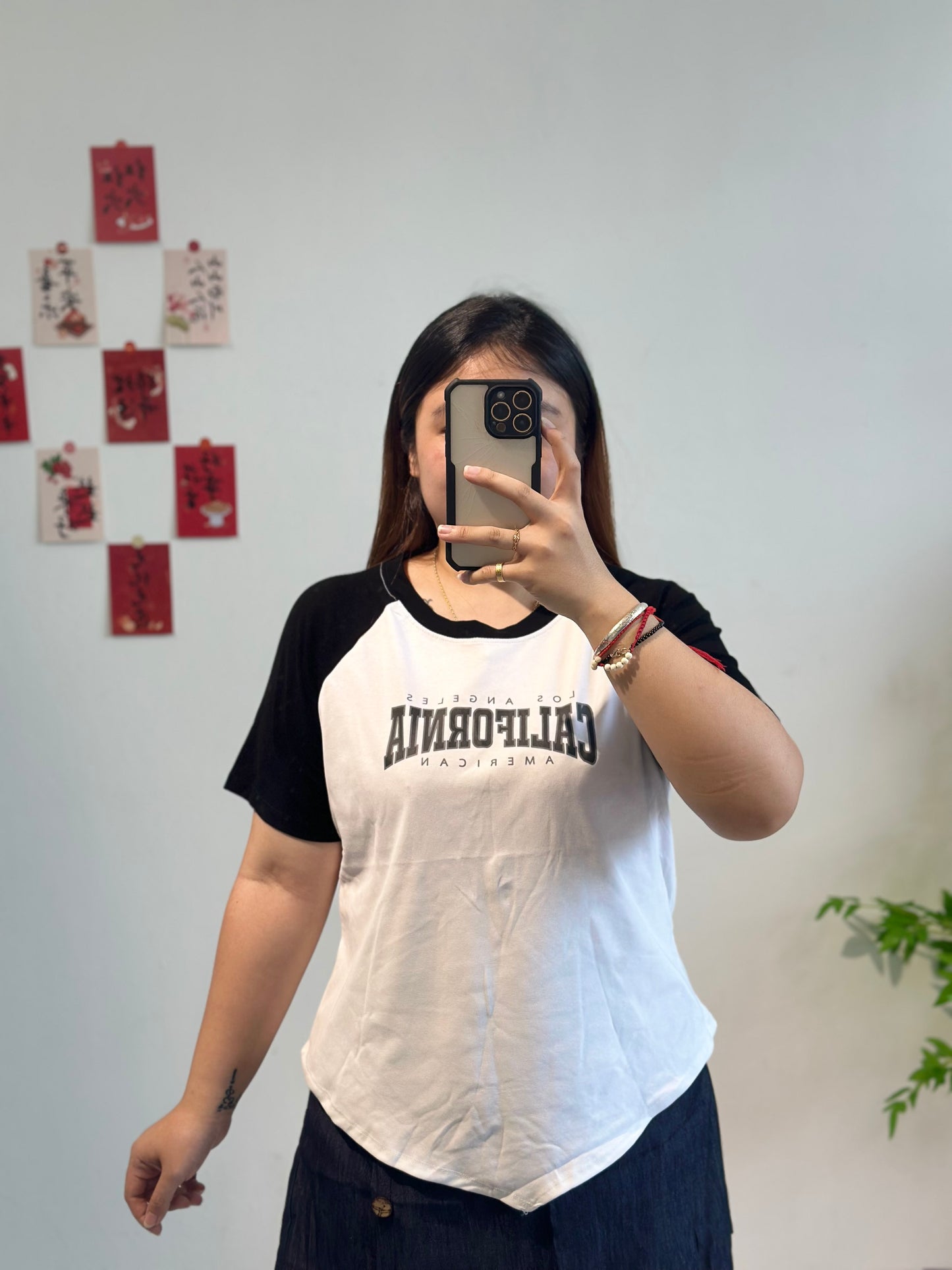 大码简约字母上衣 #TC127