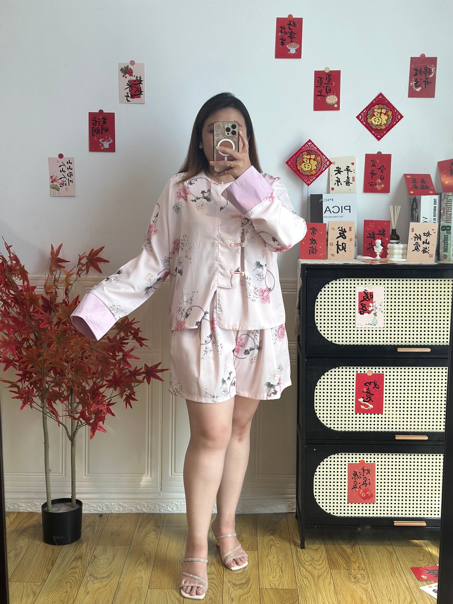 新中式冰丝慵懒风套装 #TC315