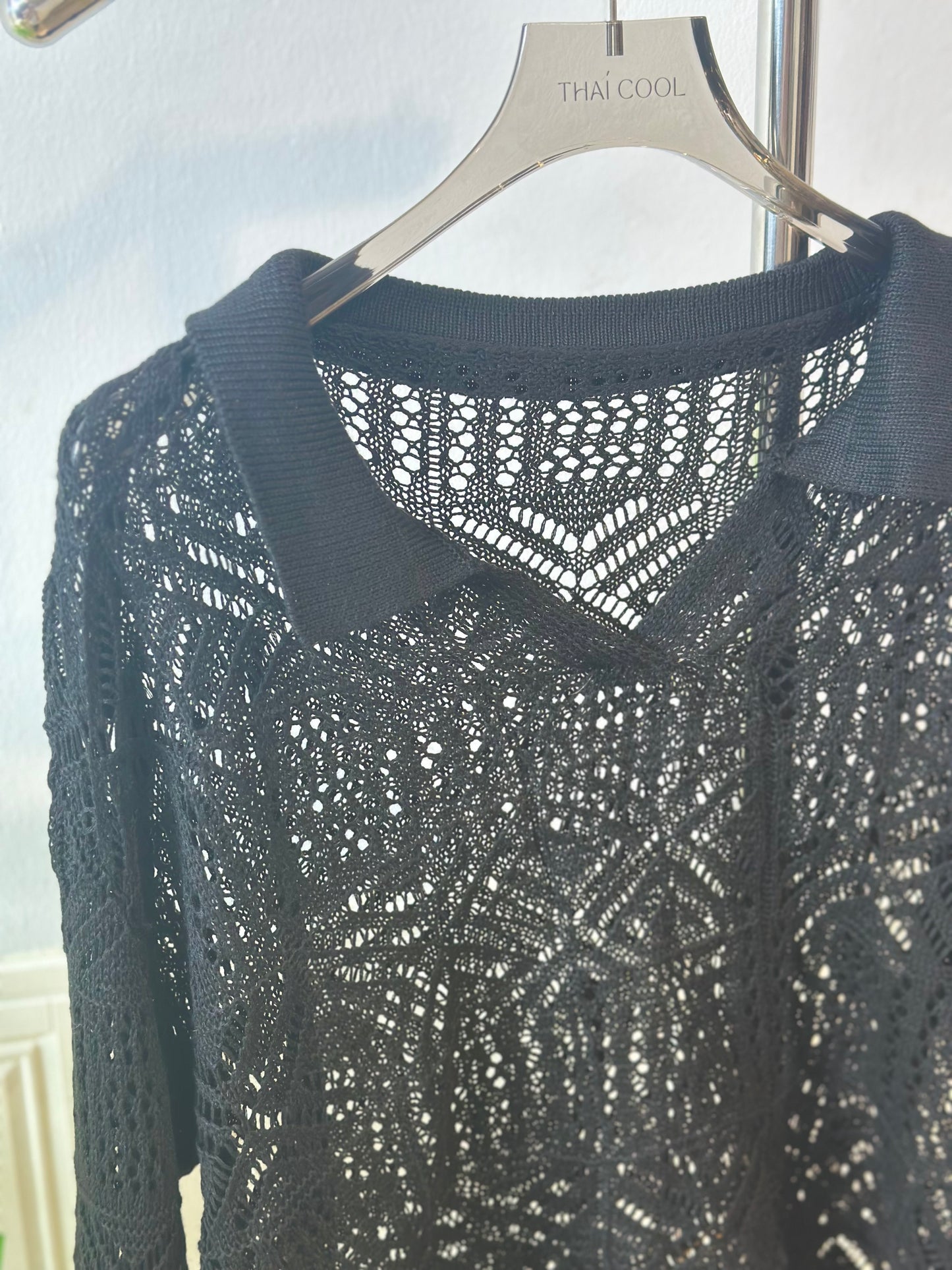 韩系镂空针织上衣 #TC266