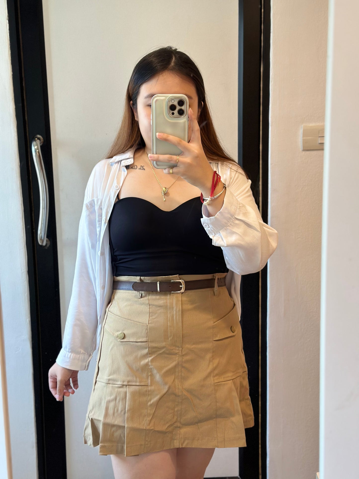 高腰显瘦工装裙 #TC104