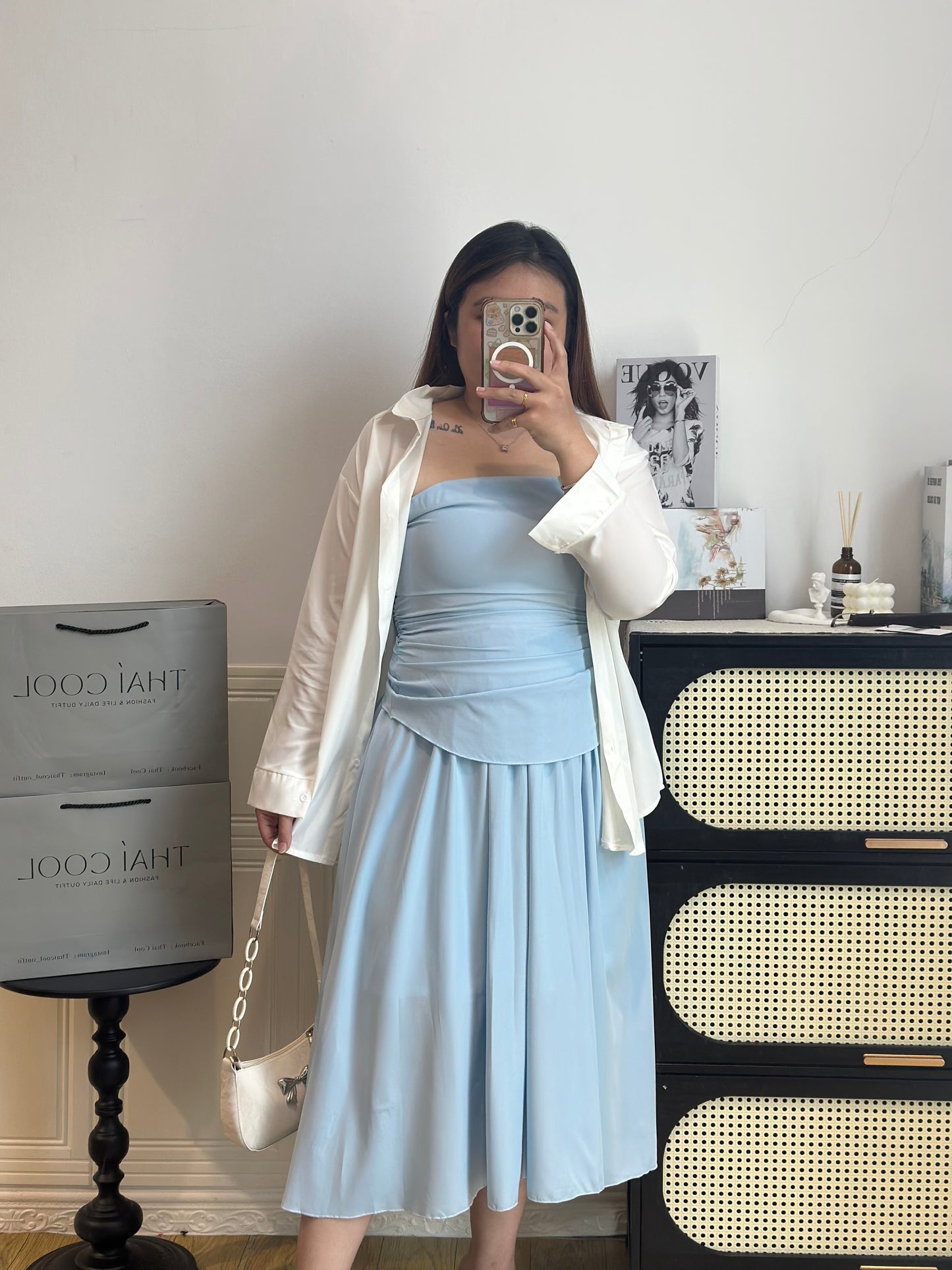 韩系气质抹胸套装 #TC296