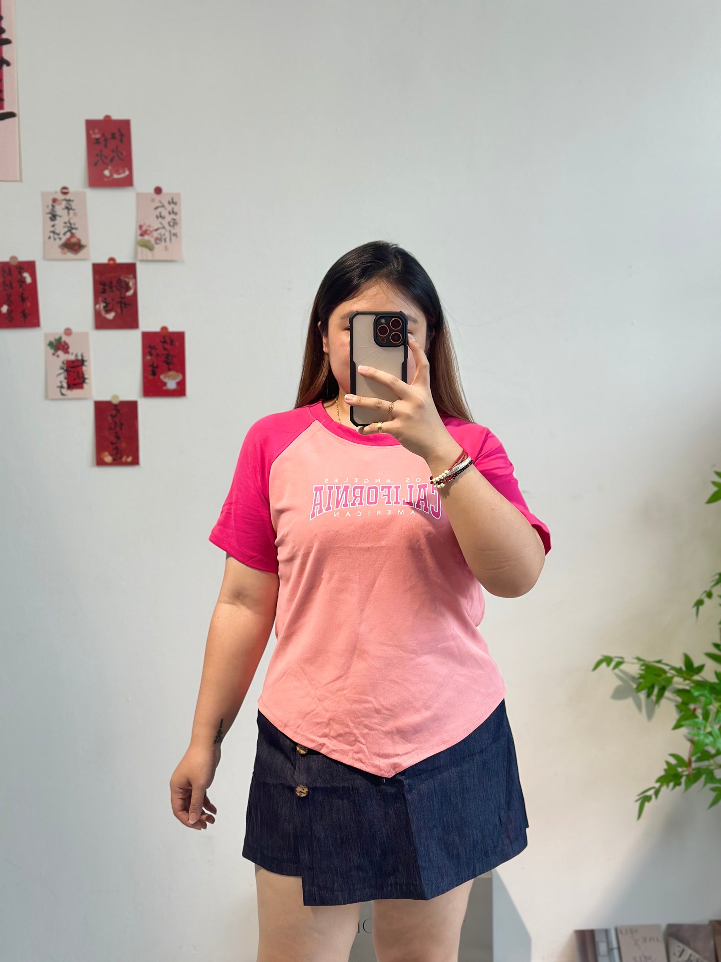 大码简约字母上衣 #TC127