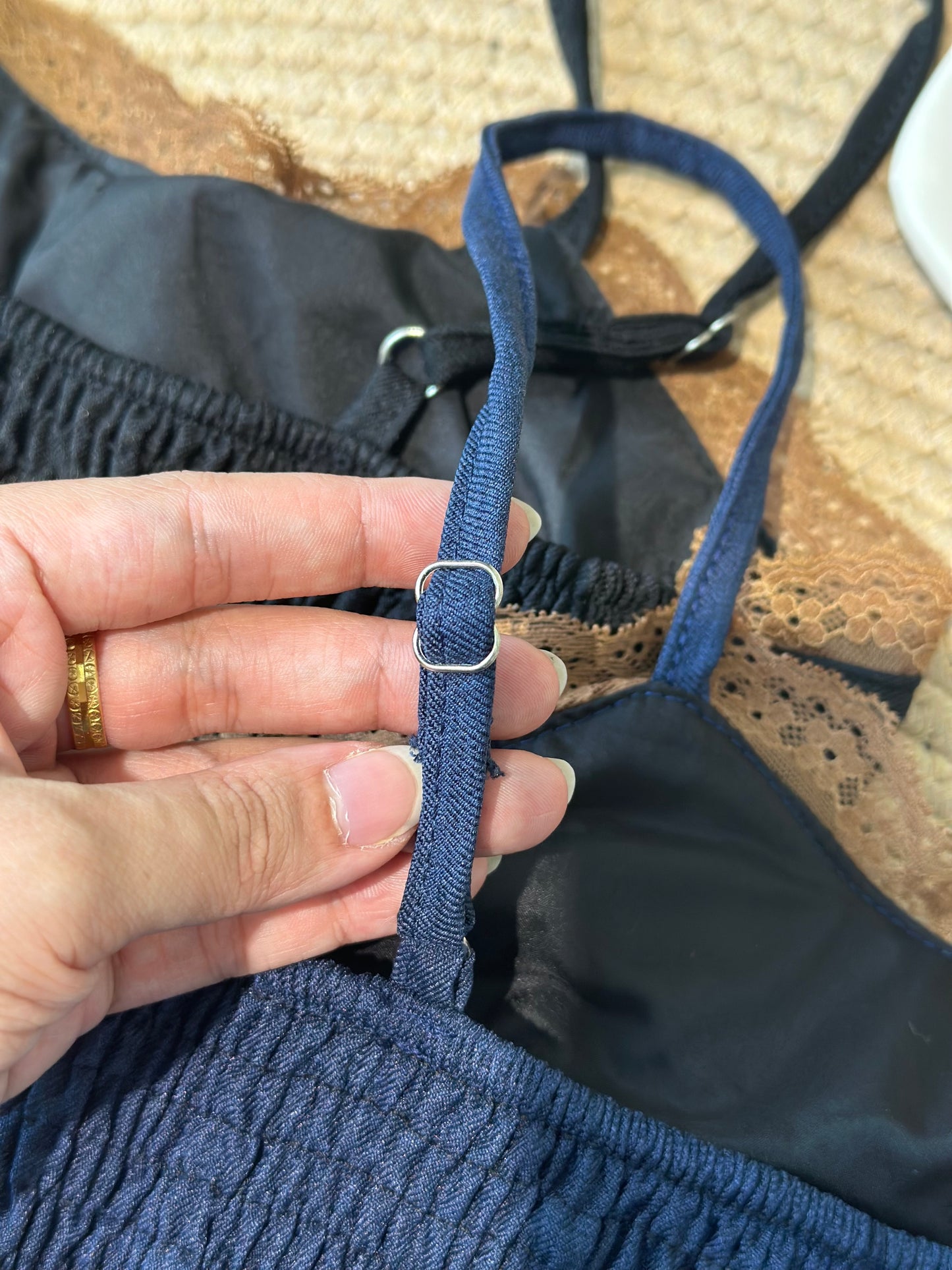 复古牛仔吊带裙 #TC284