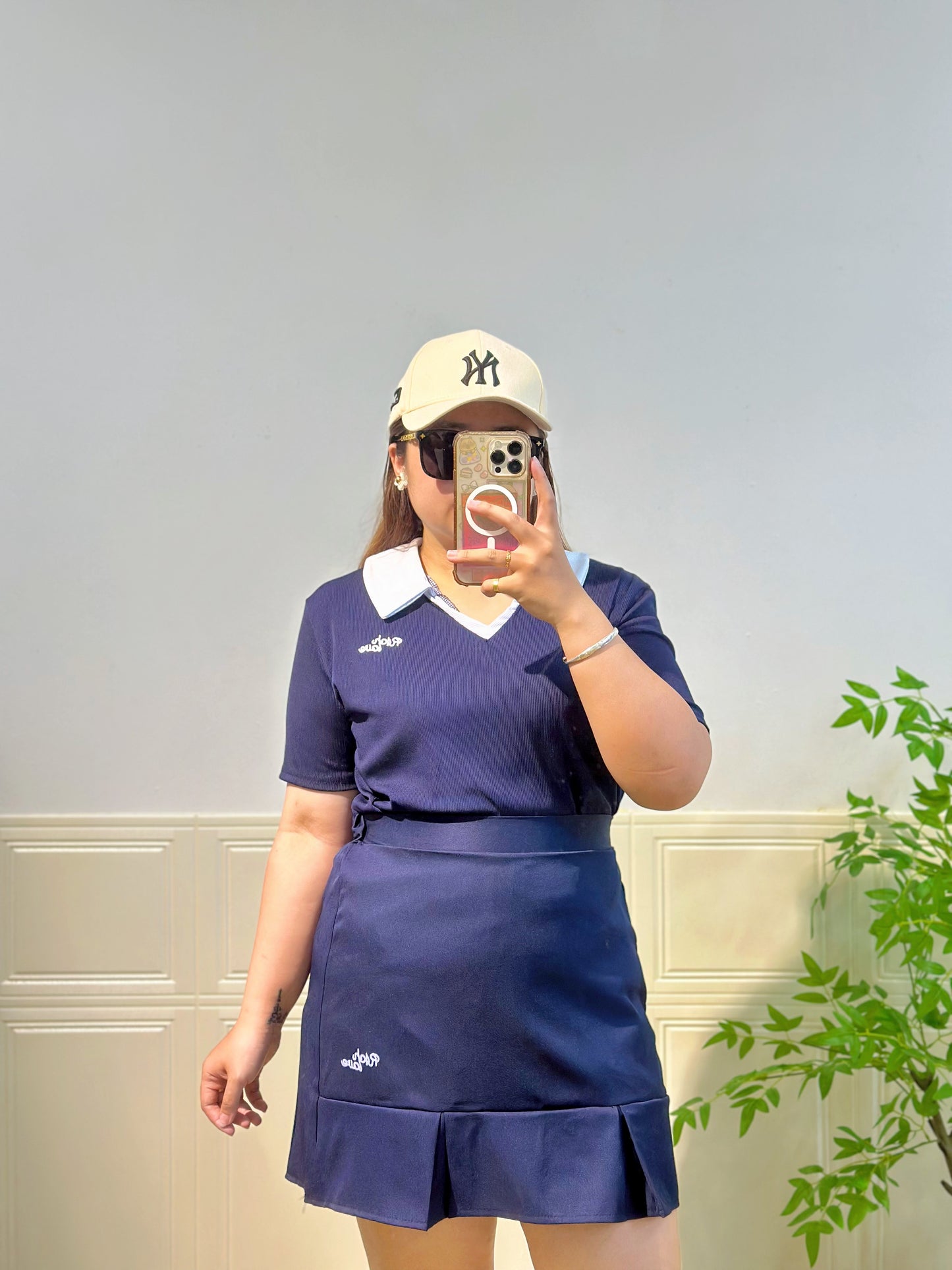 韩系学院风Polo领套装 #TC258