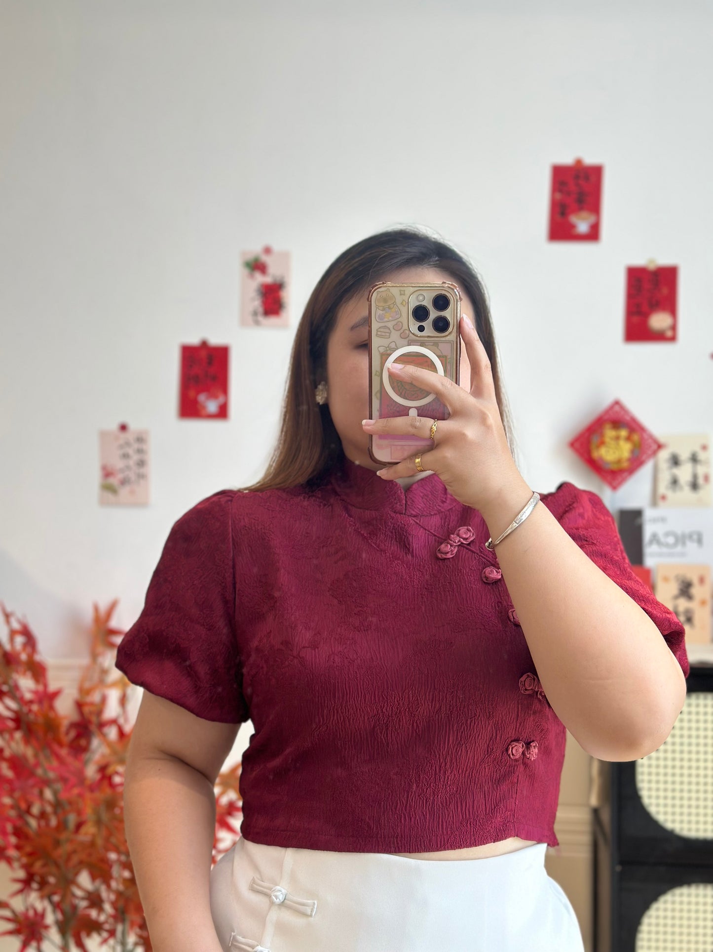 新中式提花上衣 #AX376