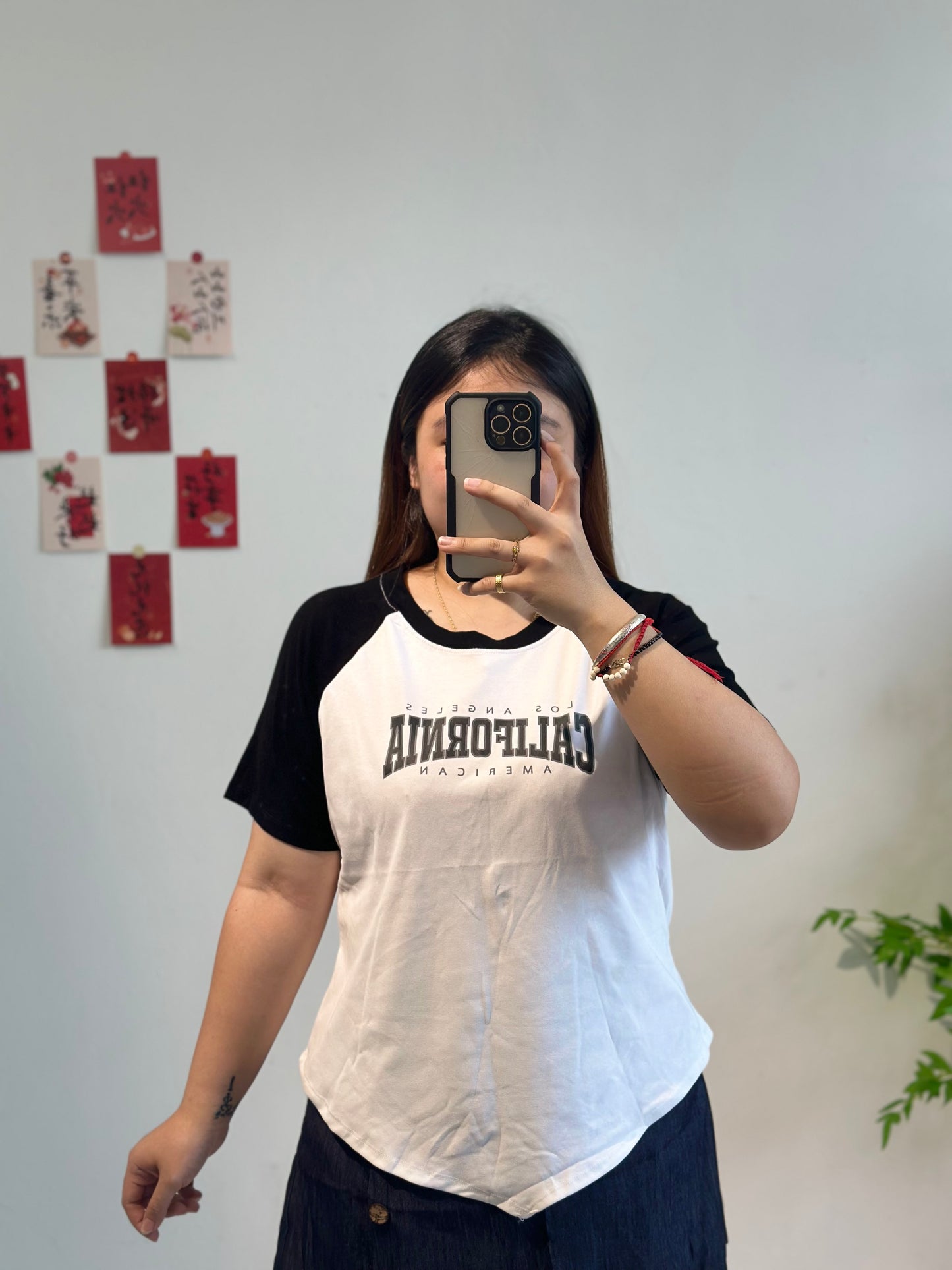 大码简约字母上衣 #TC127