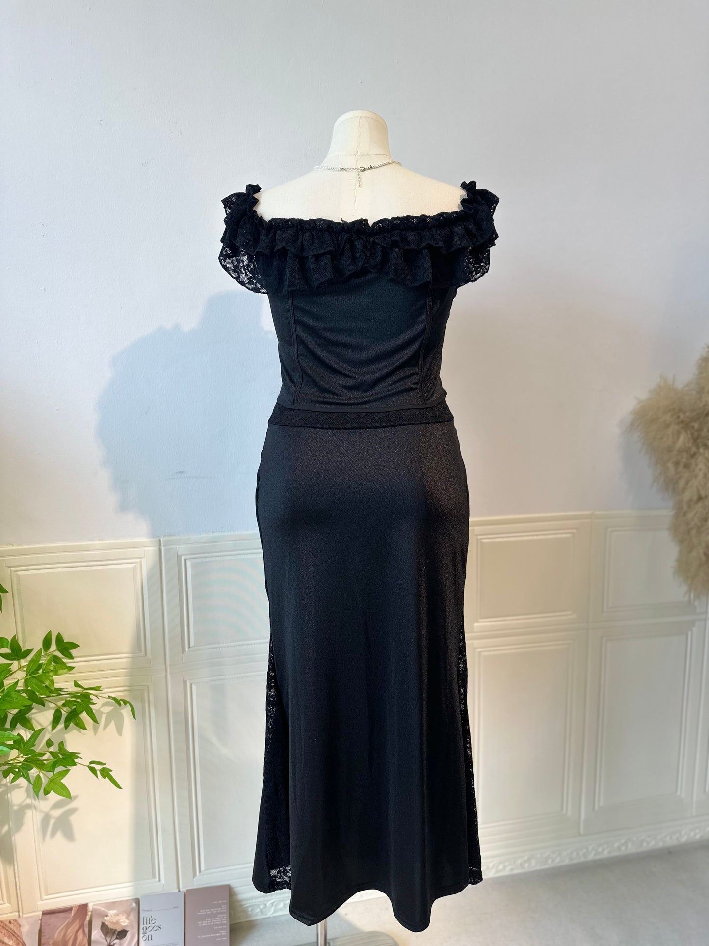 高级蕾丝晚宴装（两件套）#TC250