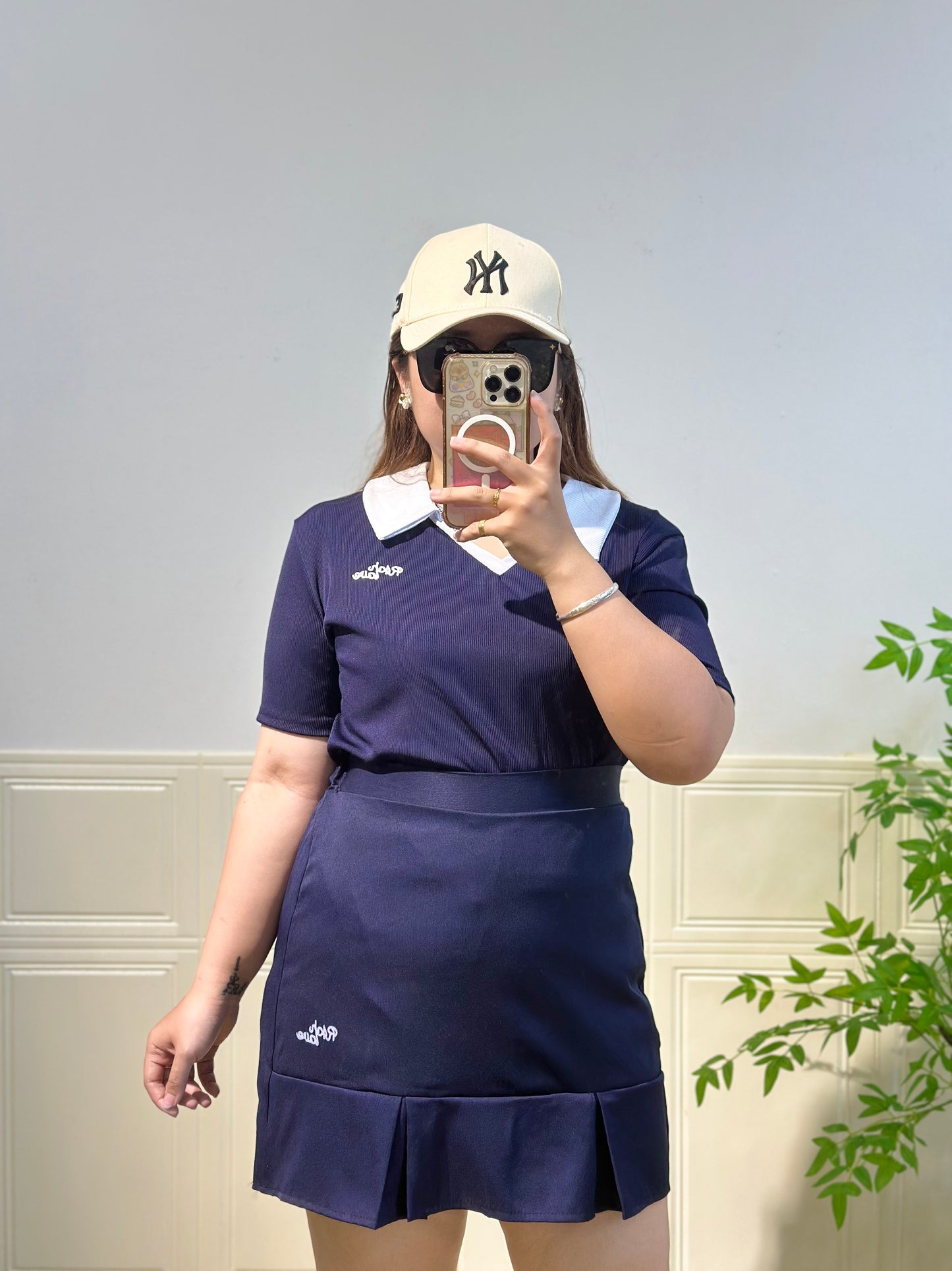 韩系学院风Polo领套装 #TC258