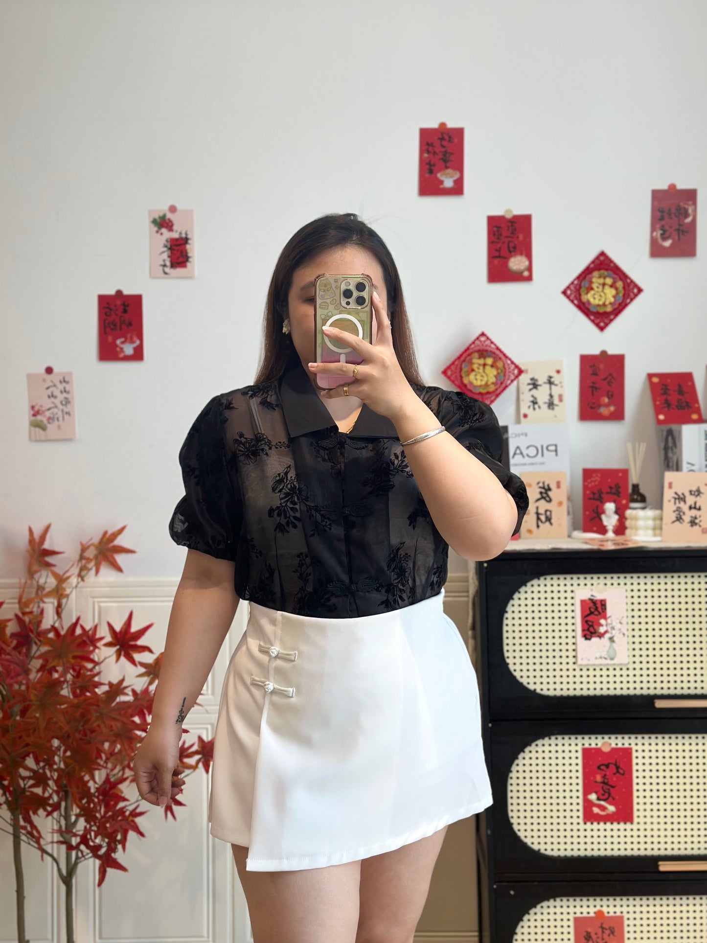 新中式蕾丝上衣 #TC309