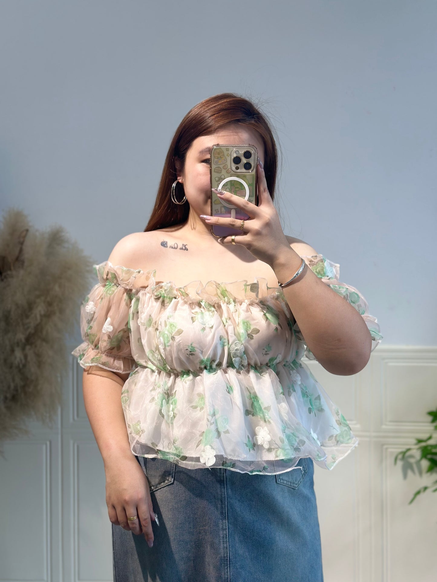 法式甜甜碎花上衣 #TC253