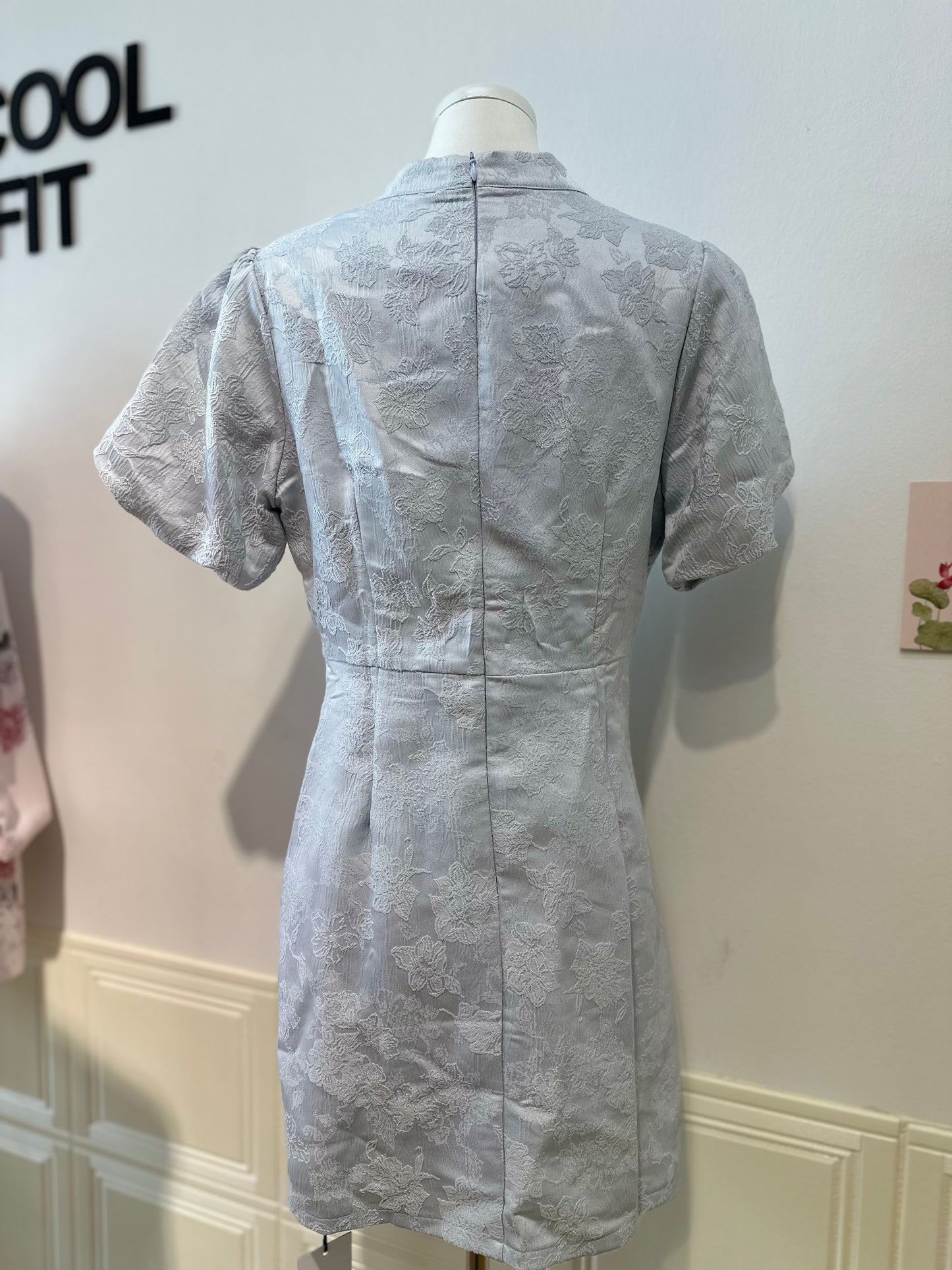 蕾丝立体旗袍 #AX836