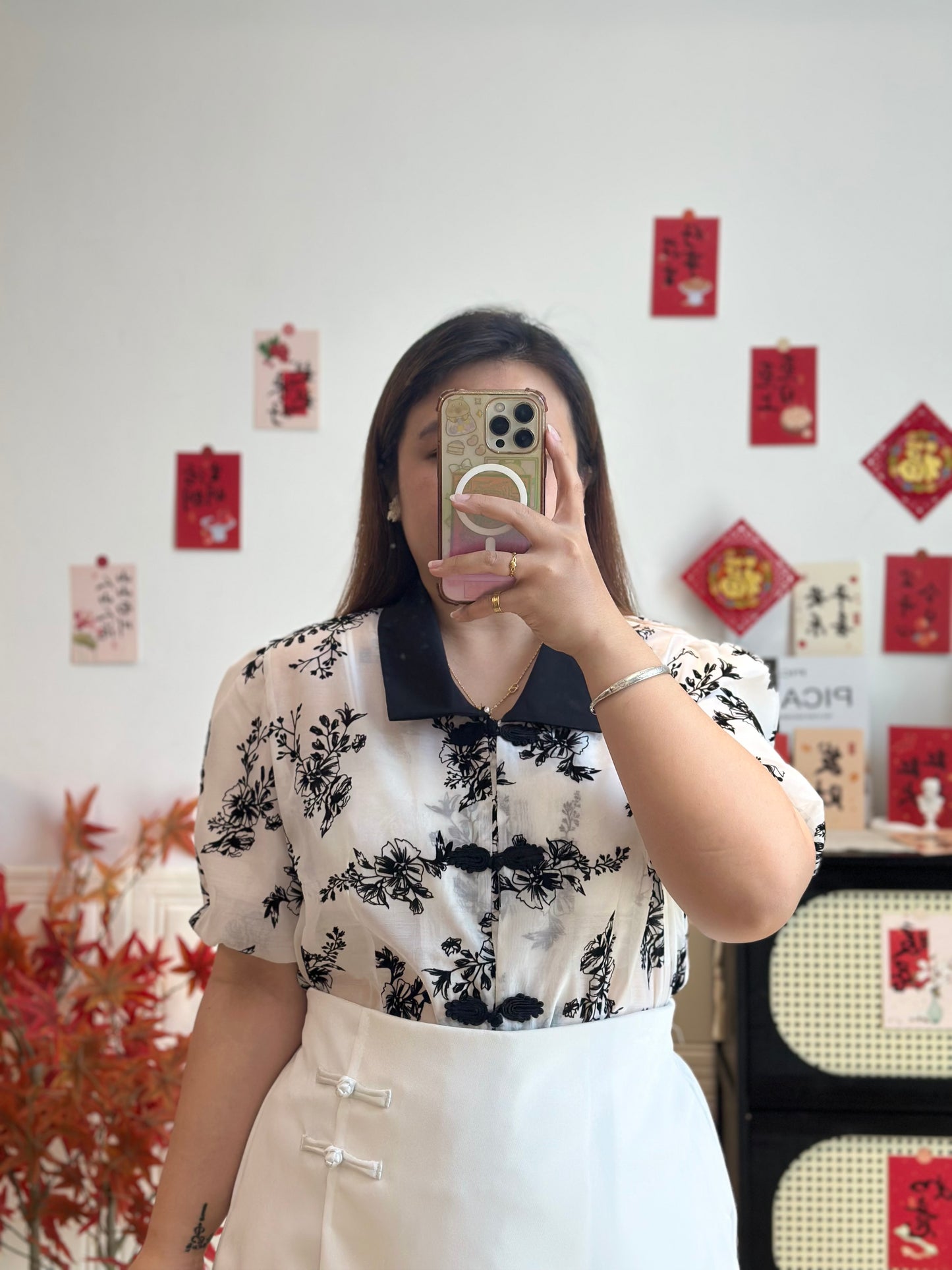 新中式蕾丝上衣 #TC309