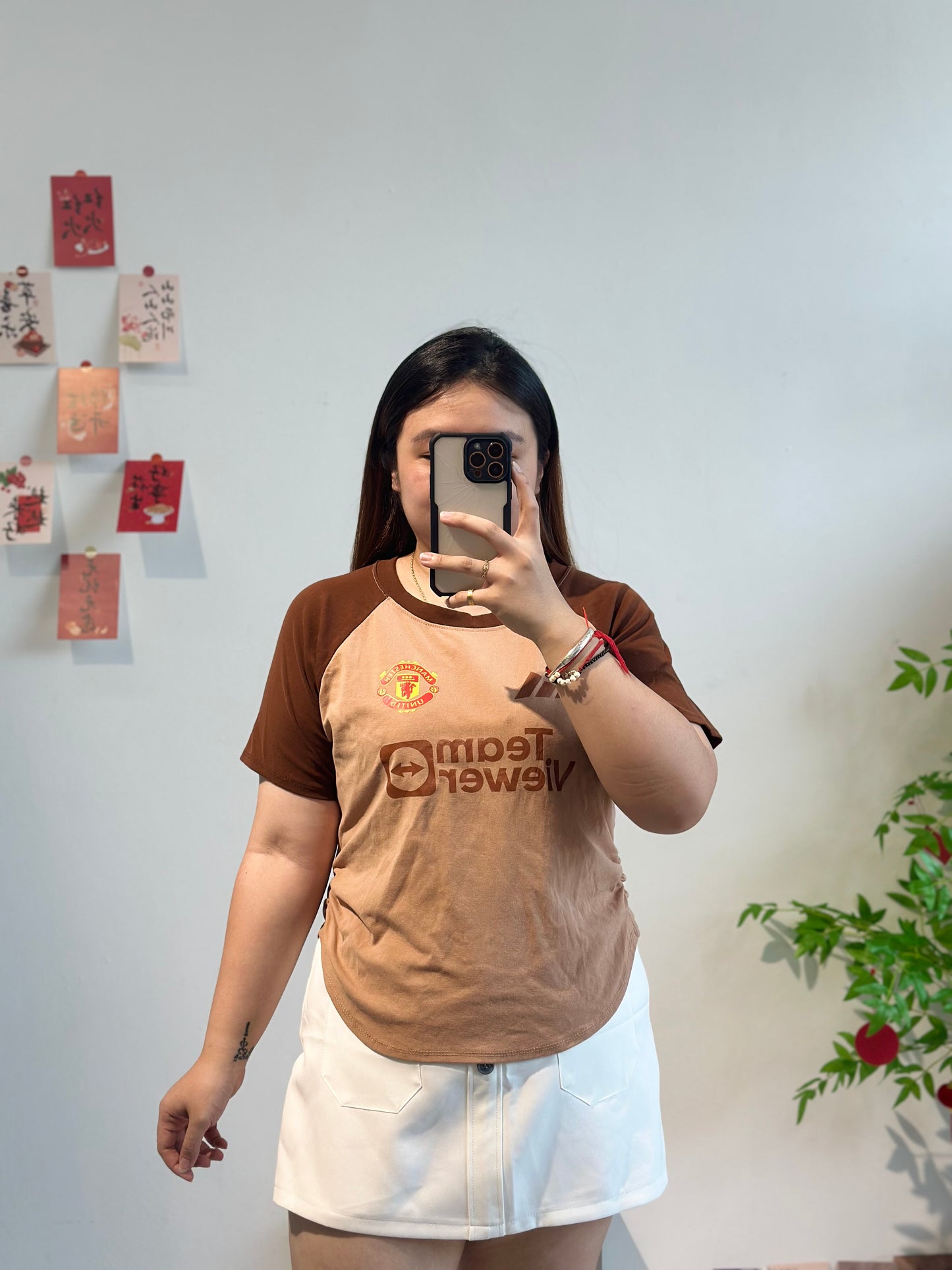 大码简约字母上衣 #TC127