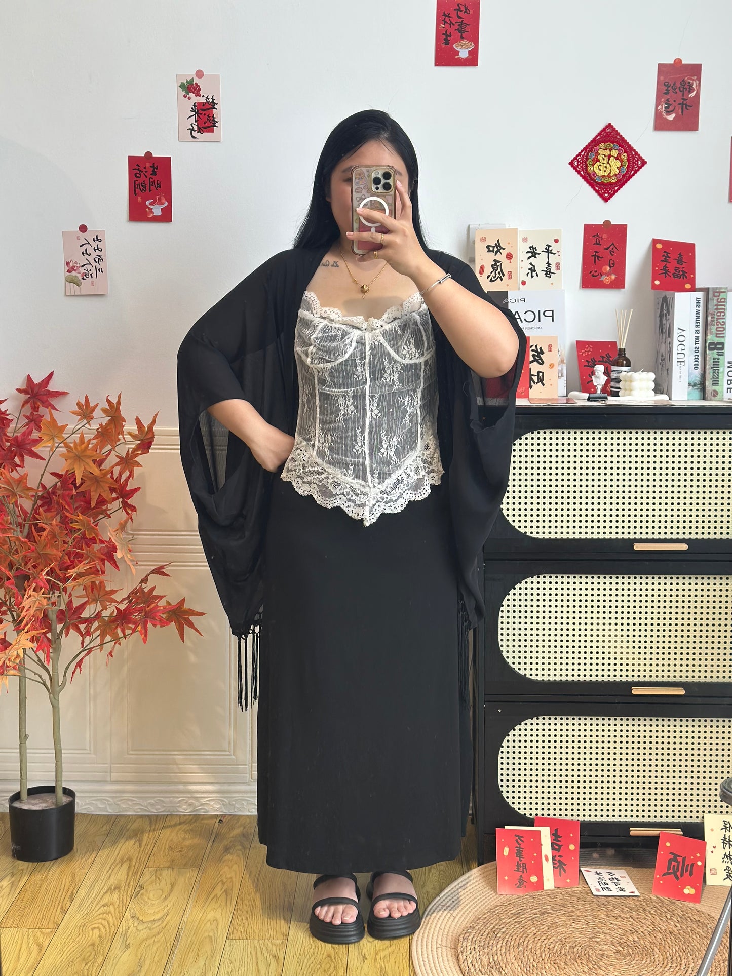 法式蕾丝纯欲套装 #TC320