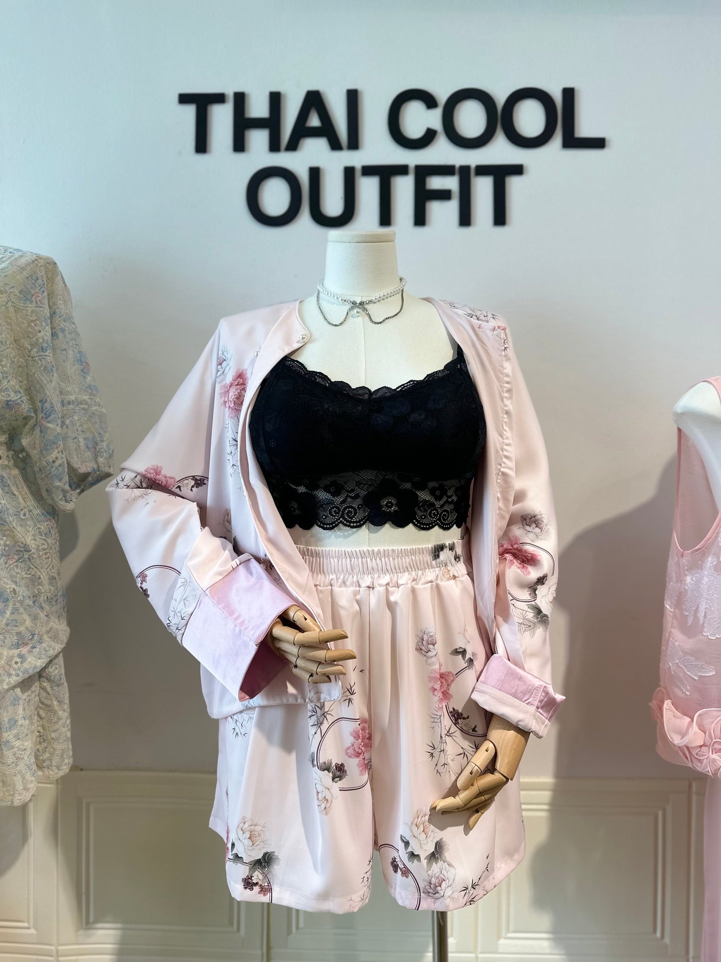 新中式冰丝慵懒风套装 #TC315