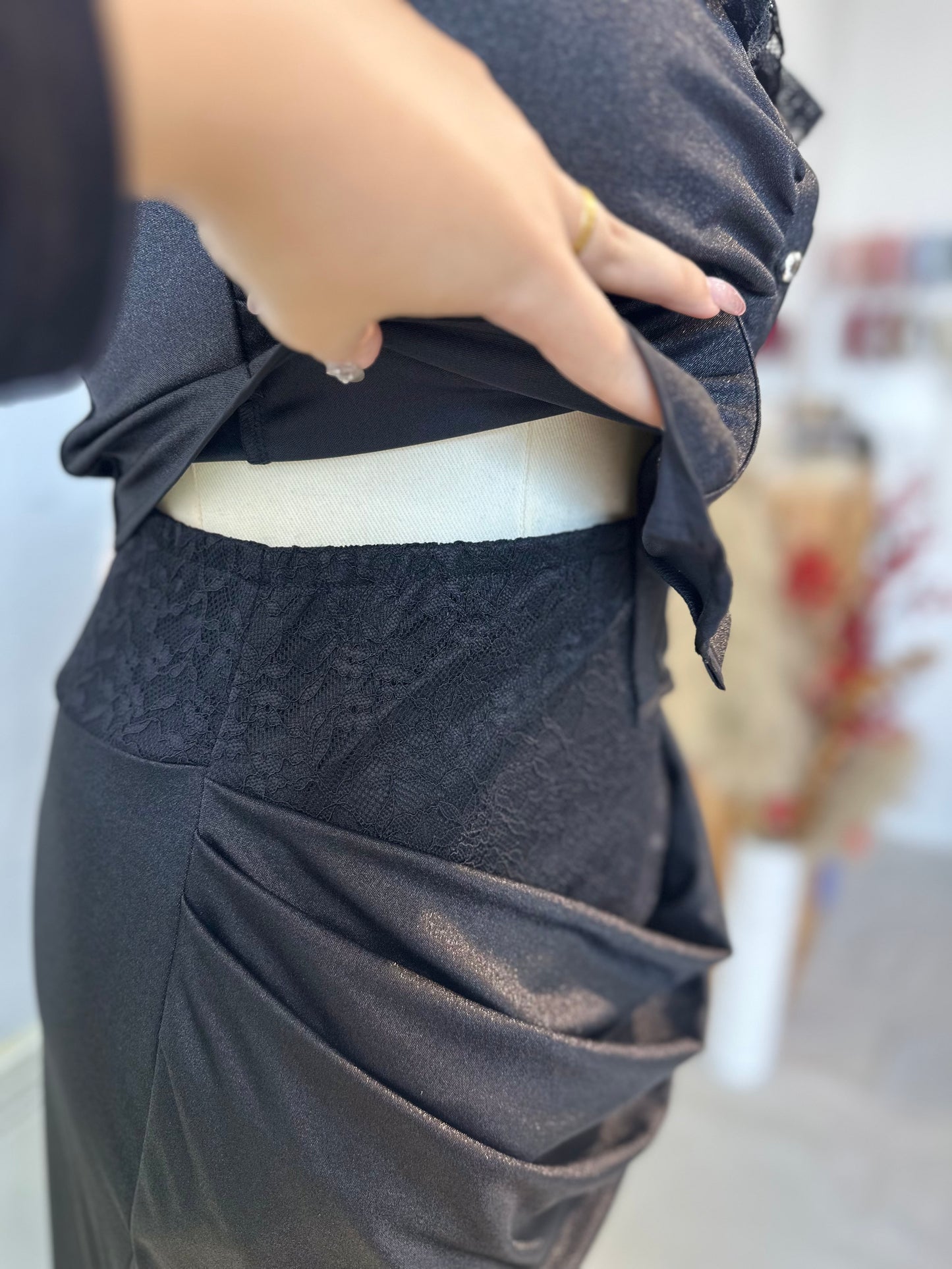 高级蕾丝晚宴装（两件套）#TC250