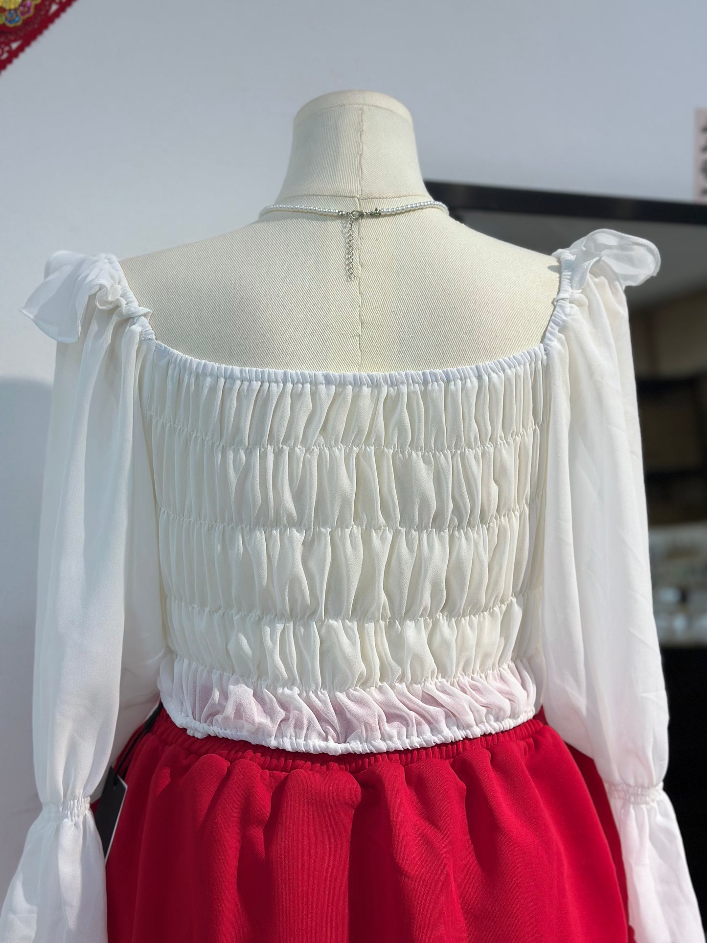 雪纺长袖上衣 #TC211