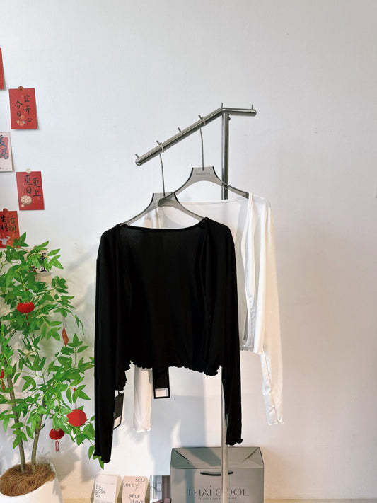 花边长袖外套 #TOP88